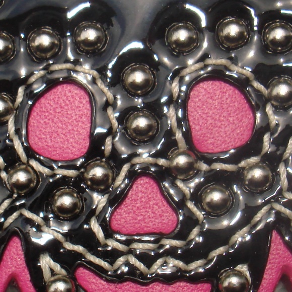 COACH SILVER STUD SKULL KEY RING- BAG CHARM #92744 - Picture 6 of 8